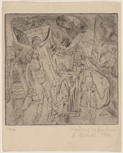Ecce Homo by Anton Peschka, print, 1920