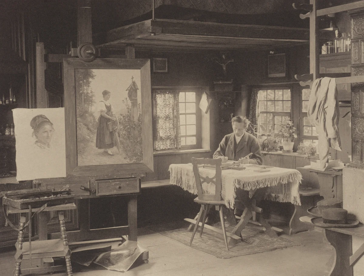 Hasemann's Studio by Alfred Stieglitz, photograph, 1894