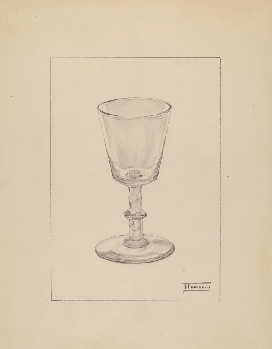 Wine Glass by Frank Fumagalli, index of american design, 1936