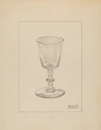Wine Glass by Frank Fumagalli, index of american design, 1936