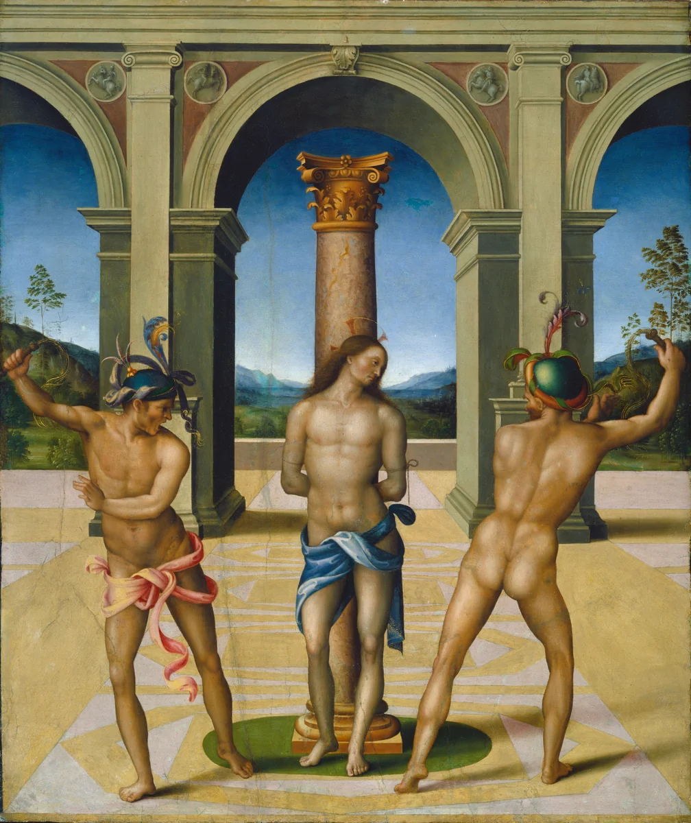 The Flagellation of Christ by Bachiacca, painting, 1512-1515