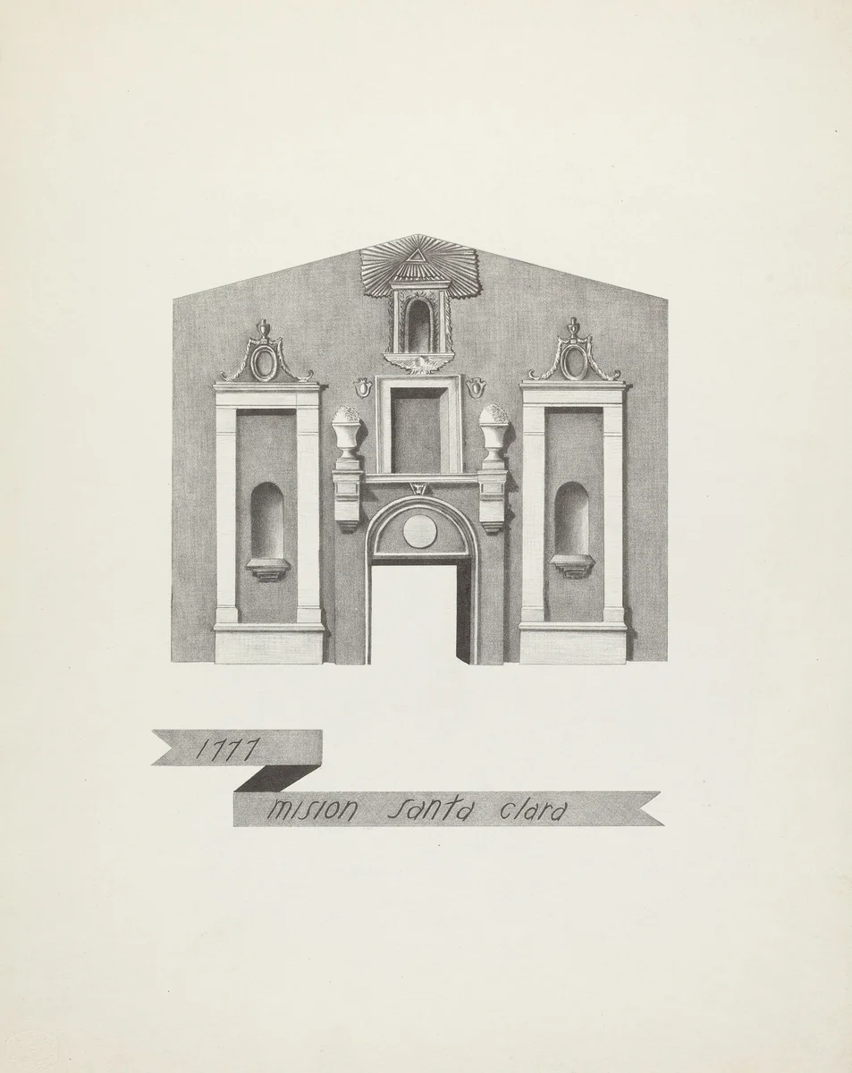 Mision Santa Clara by James Jones, index of american design, 1935-1942