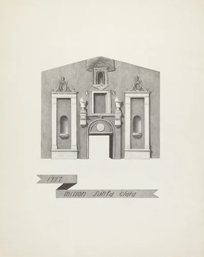 Mision Santa Clara by James Jones, index of american design, 1935-1942