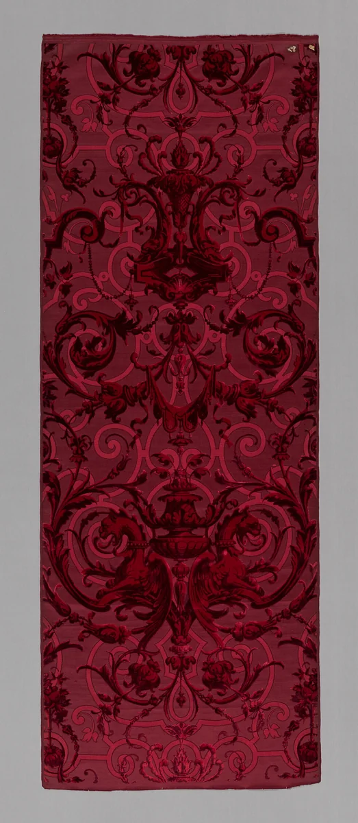 Panel by Mathevon et Bouvard, textile, 1860-1880
