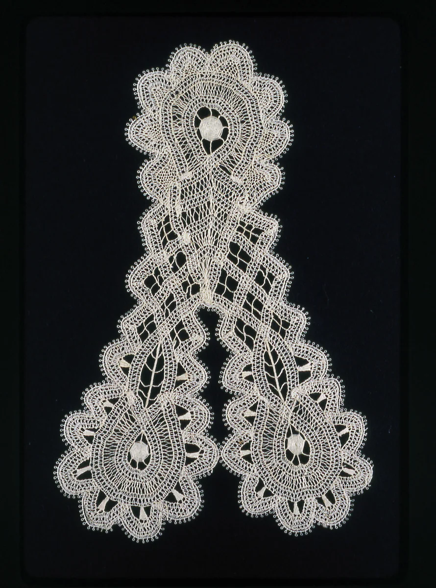 Jabot and Three Border Fragments by United States, textile, 1876-1878