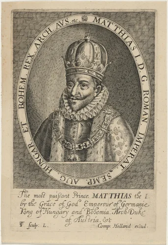 Emperor Matthias by Thomas Cockson, print, 1556-1651