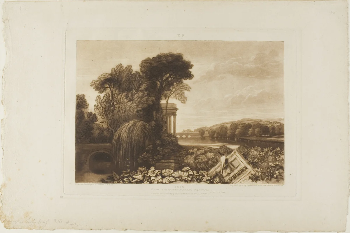 Isis, plate 68 from Liber Studiorum by Joseph Mallord William Turner, print, 1819