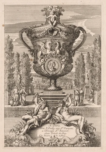 Decorative Urn by Jean Le Pautre, print, 1638-1682