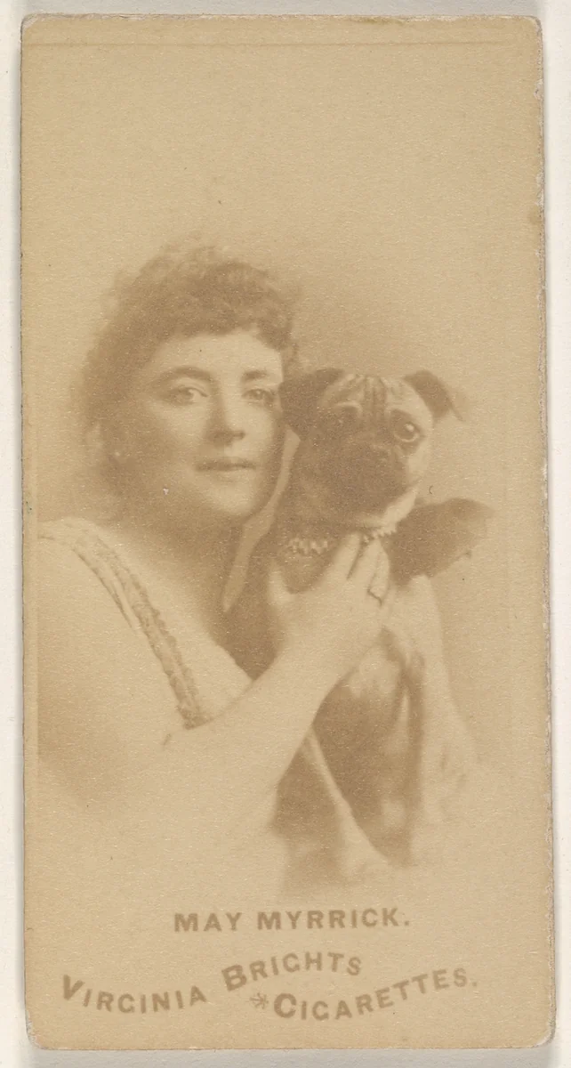 May Myrrick, from the Actors and Actresses series (N45, Type 1) for Virginia Brights Cigarettes by Allen & Ginter, photograph, 1885-1891