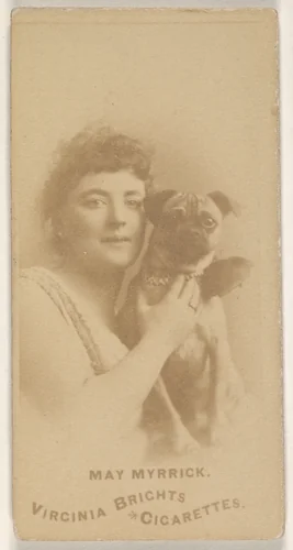 May Myrrick, from the Actors and Actresses series (N45, Type 1) for Virginia Brights Cigarettes by Allen & Ginter, photograph, 1885-1891