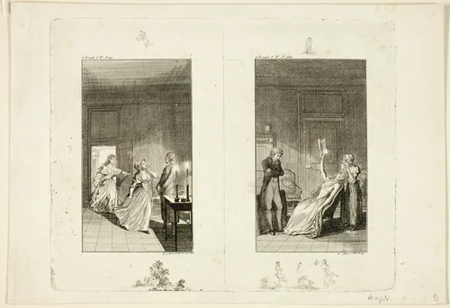 Illustration to Samuel Richardson's Clarissa by Daniel Nikolaus Chodowiecki, print, 1796