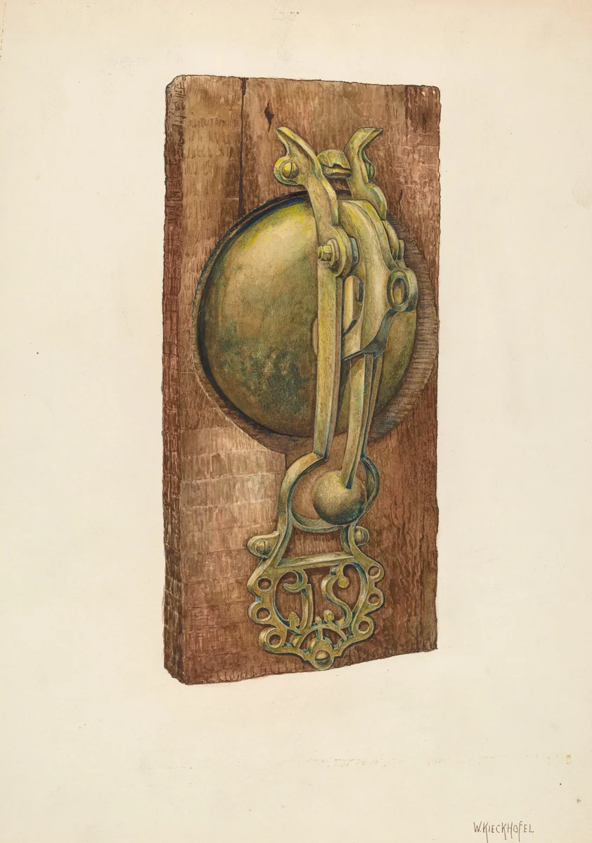 Mule Car Bell by William Kieckhofel, index of american design, 1939