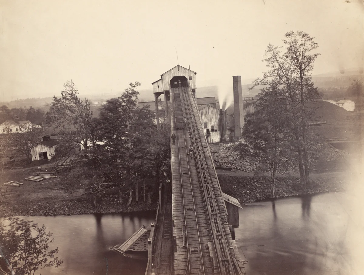 Von Storch Breaker, Del. & Hudson Canal Co. by Thomas H. Johnson, photograph, 1858-1868