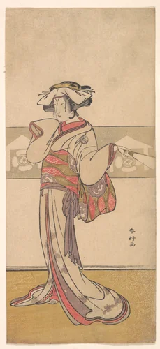 Segawa Kikunojō III in the Role of Ōiso no Tora by Katsukawa Shunkō (勝川春好), print, 1780-1810
