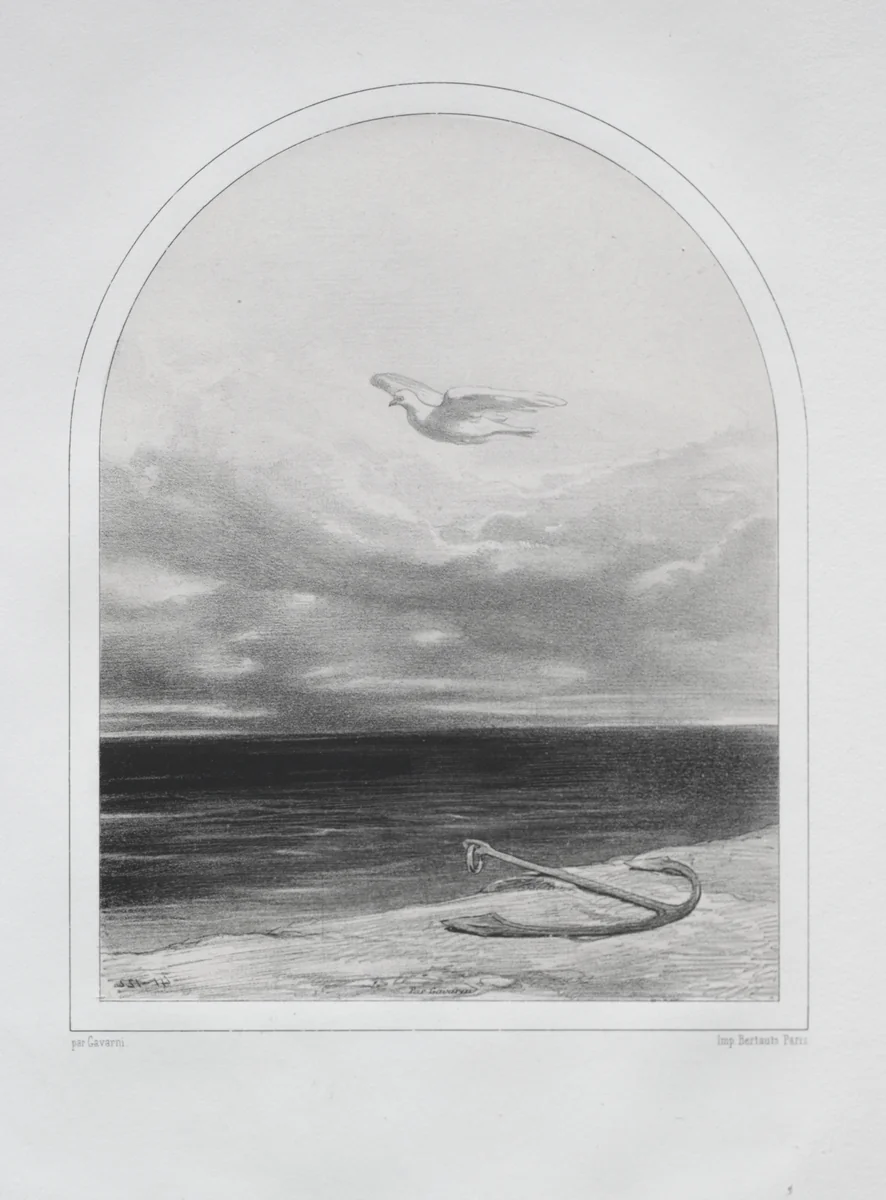 The White Dove by Paul Gavarni, print, 1824-1866