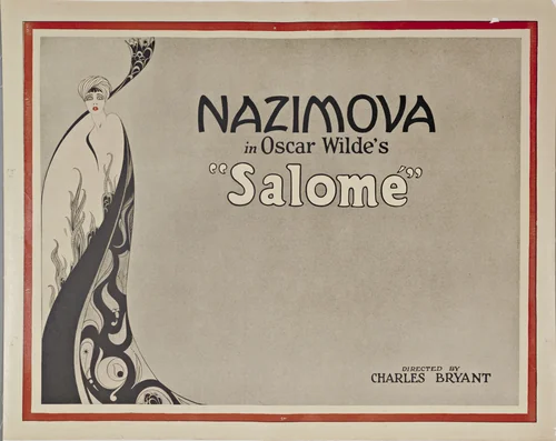 Nazimova in Oscar Wilde's "Salomé" by Eugene Gise, Natacha Rambova, design, 1922