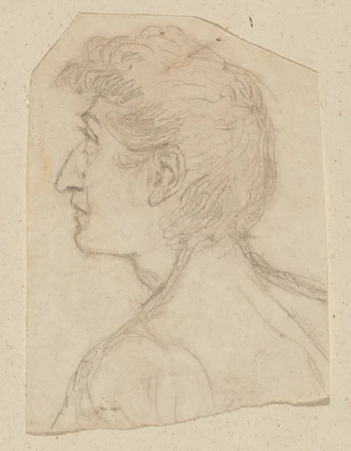 Portrait of a Man by Washington Allston, drawing, 1805-1815