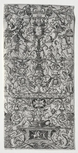 Ornament Panel: Mars, God of Battles by Nicoletto da Modena, print, 1502-1512