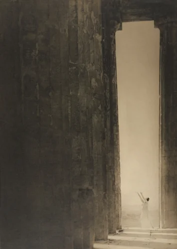 Isadora Duncan at the Portal of the Parthenon by Edward Steichen, photograph, 1921