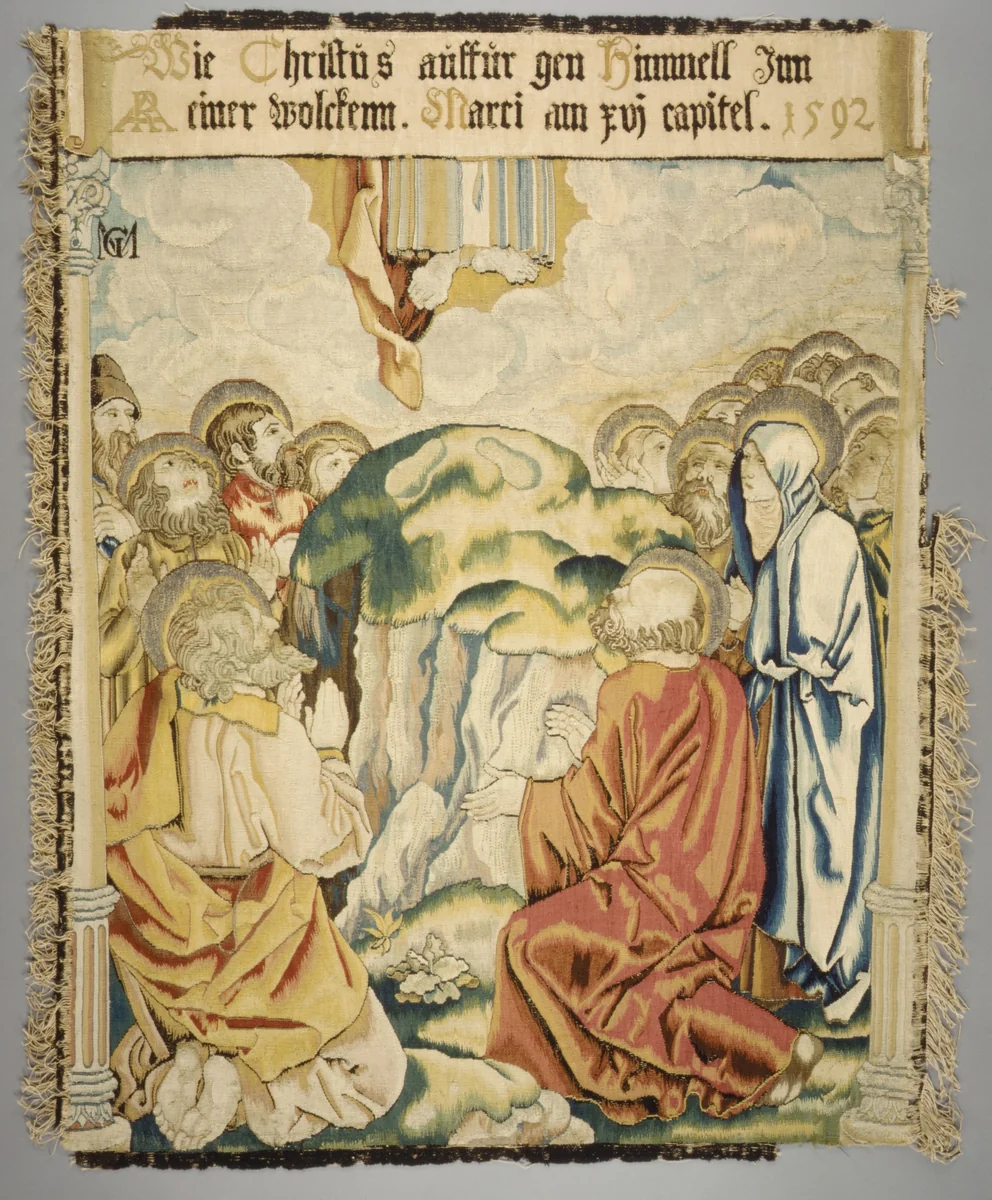 The Ascension from a set of The Passion by Albrecht Dürer, textile, 1592