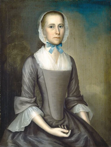 Eleanor Wyer Foster (Mrs. Isaac Foster) by Joseph Badger, painting, 1755