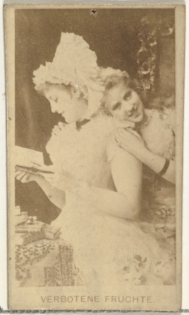 Verbotene Fruchte, from the Actors and Actresses series (N145-8) issued by Duke Sons & Co. to promote Duke Cigarettes by W. Duke, Sons & Co., photograph, 1890-1895