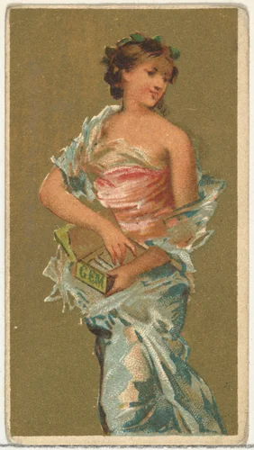 From the Girls and Children series (N65) promoting Richmond Gem Cigarettes for Allen & Ginter brand tobacco products by Allen & Ginter, print, 1884-1891