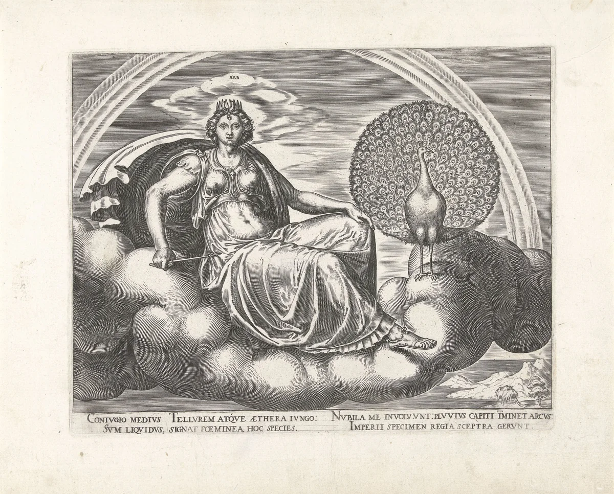 Lucht by Philips Galle, print, 1564