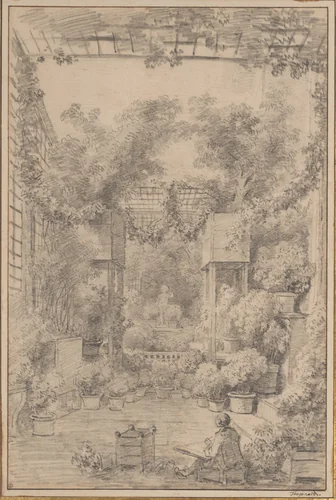 The Draftsman by Jean Honoré Fragonard, drawing, 1770-1779