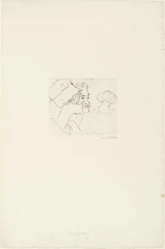 Spectators (Zuschauer) by Emil Nolde, print, 1911