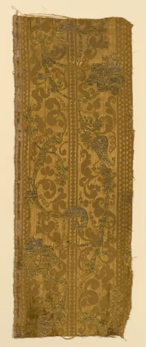 Fragment by Italy, textile, 1675-1700