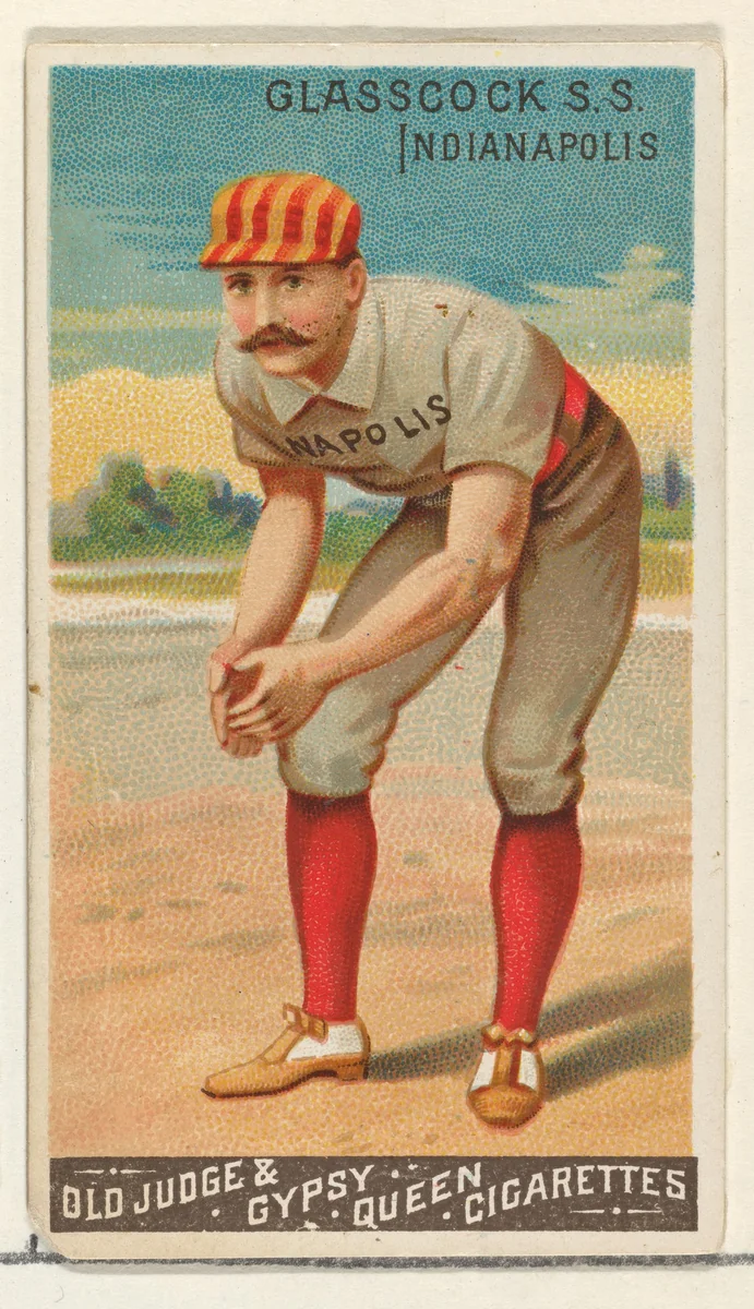 Jack Glasscock, Shortstop, Indianapolis, from the Goodwin Champion series for Old Judge and Gypsy Queen Cigarettes by Goodwin & Company, print, 1888