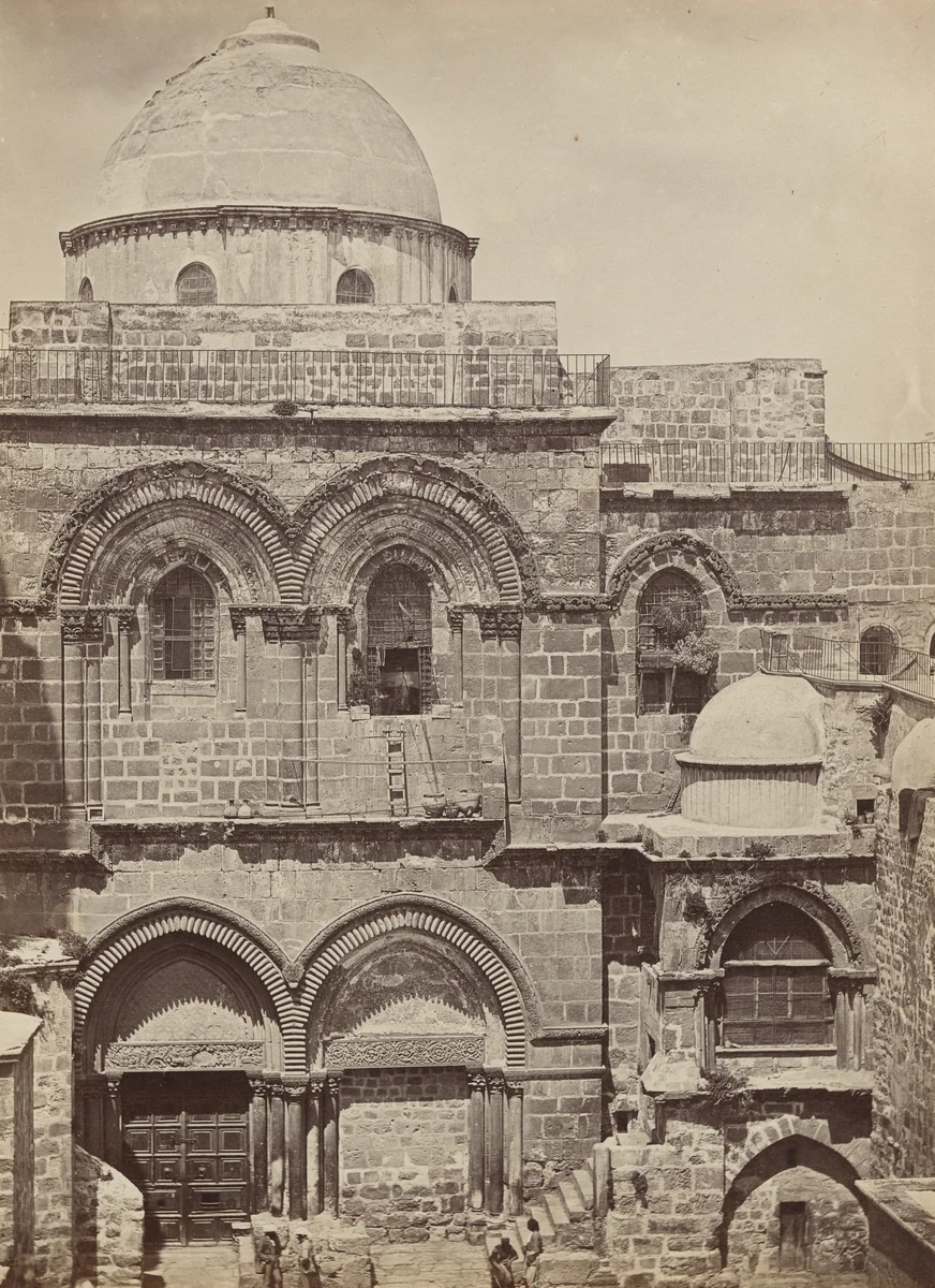 Church of the Holy Sepulchre, Jerusalem by James Robertson; Felice Beato; Antonio Beato, photograph, 1857
