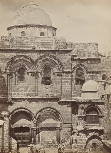 Church of the Holy Sepulchre, Jerusalem by James Robertson; Felice Beato; Antonio Beato, photograph, 1857