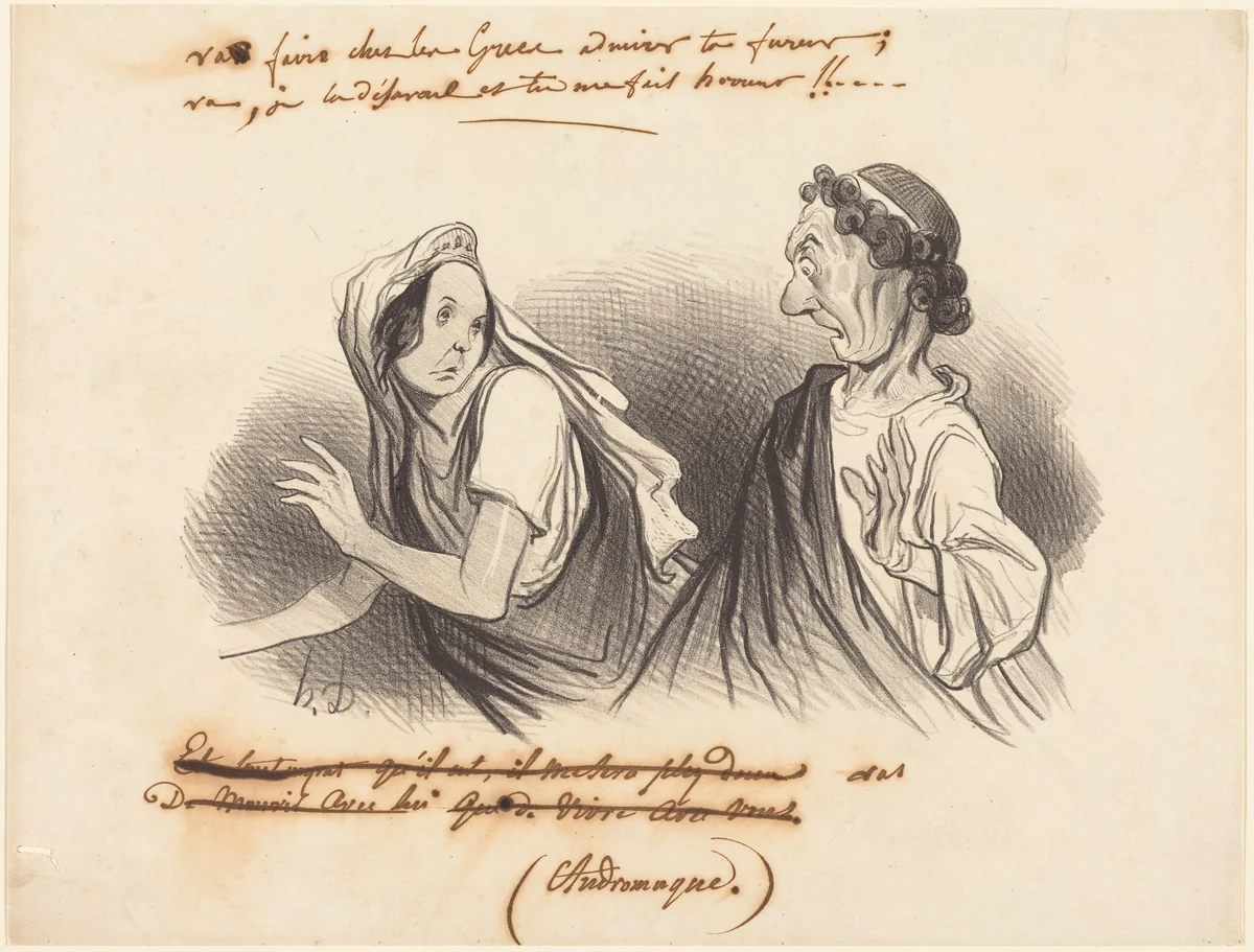 Va faire... admirer ta fureur... by Honoré Daumier, print, 1841