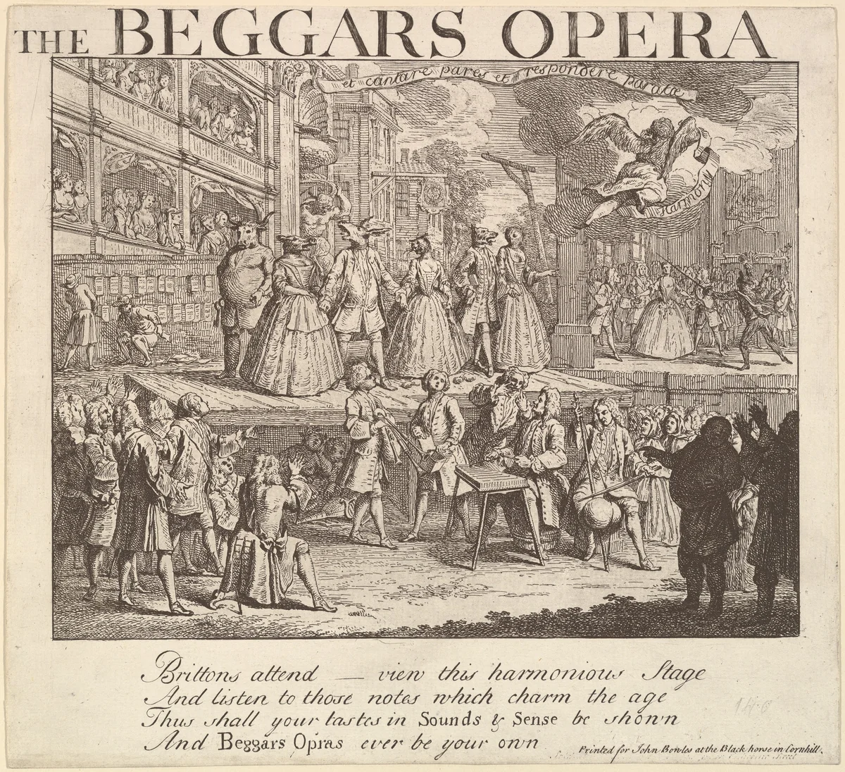 The Beggar's Opera by William Hogarth, print, 1728