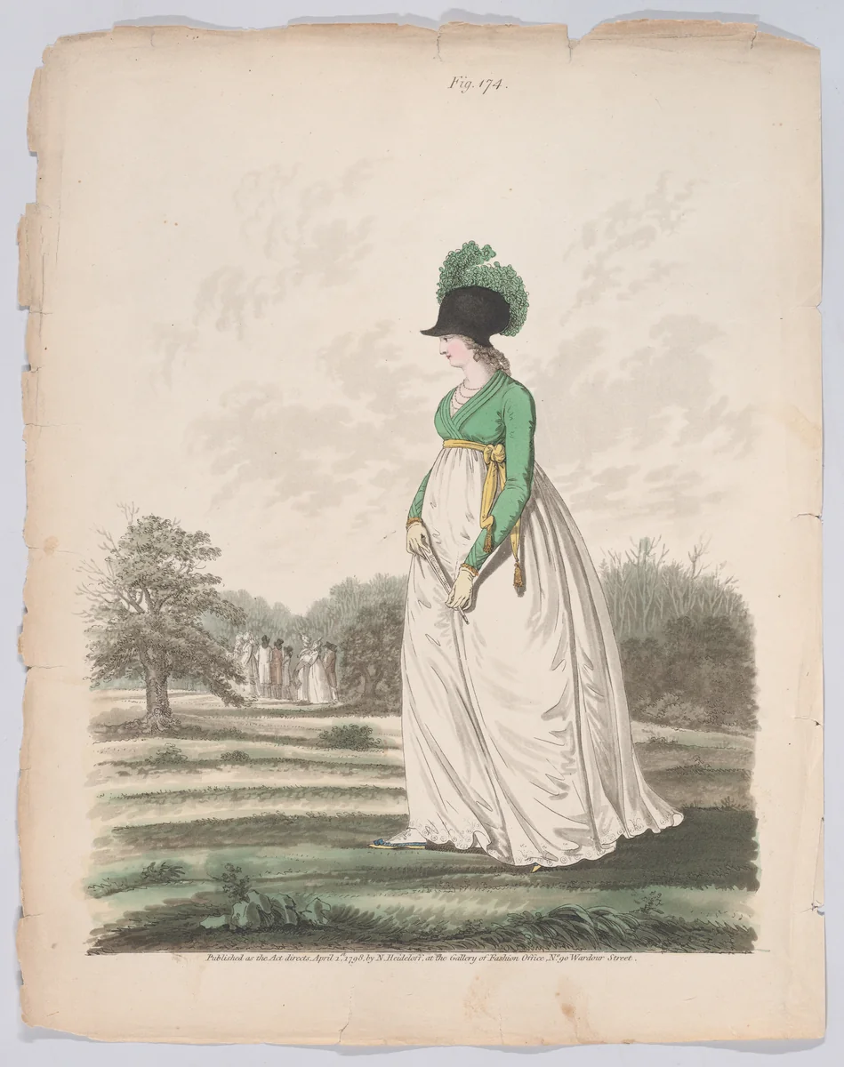 Gallery of Fashion, vol. V: April 1, 1798 - March 1 1799 by Nicolaus Heideloff, book, 1794-1802