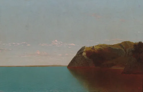 Newport Rocks by John Frederick Kensett, artwork, 1872