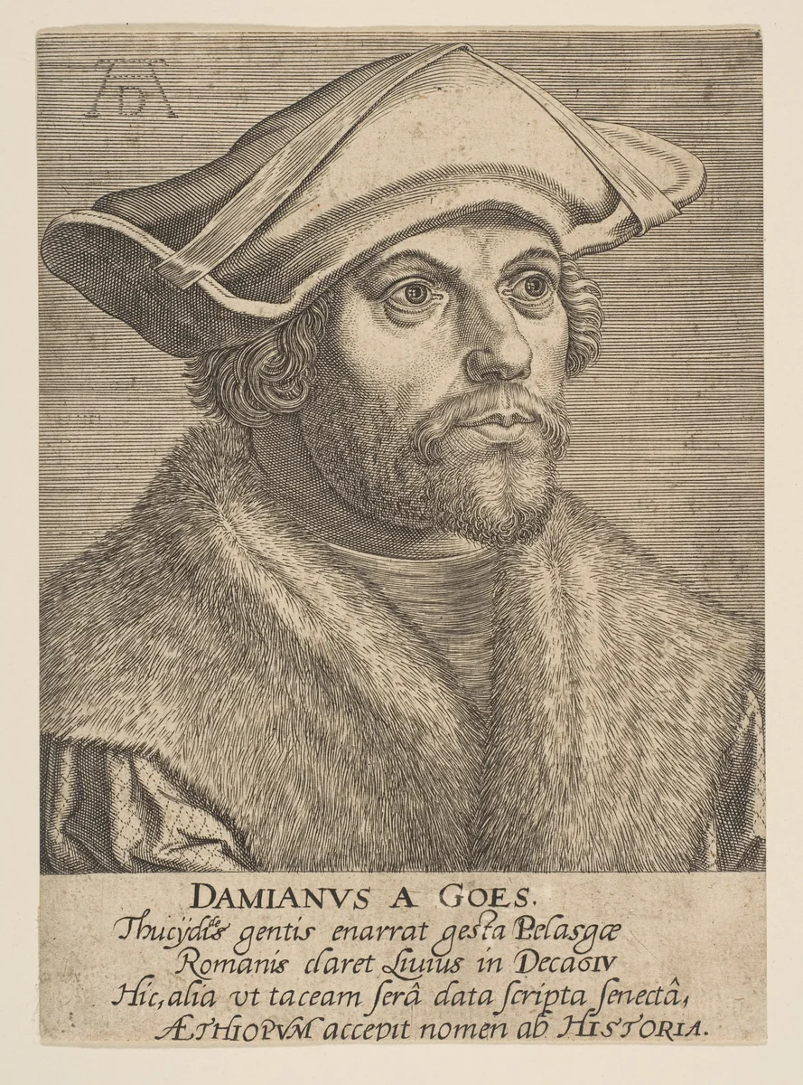 Damaio de Gois by Philips Galle, print, 1550-1612