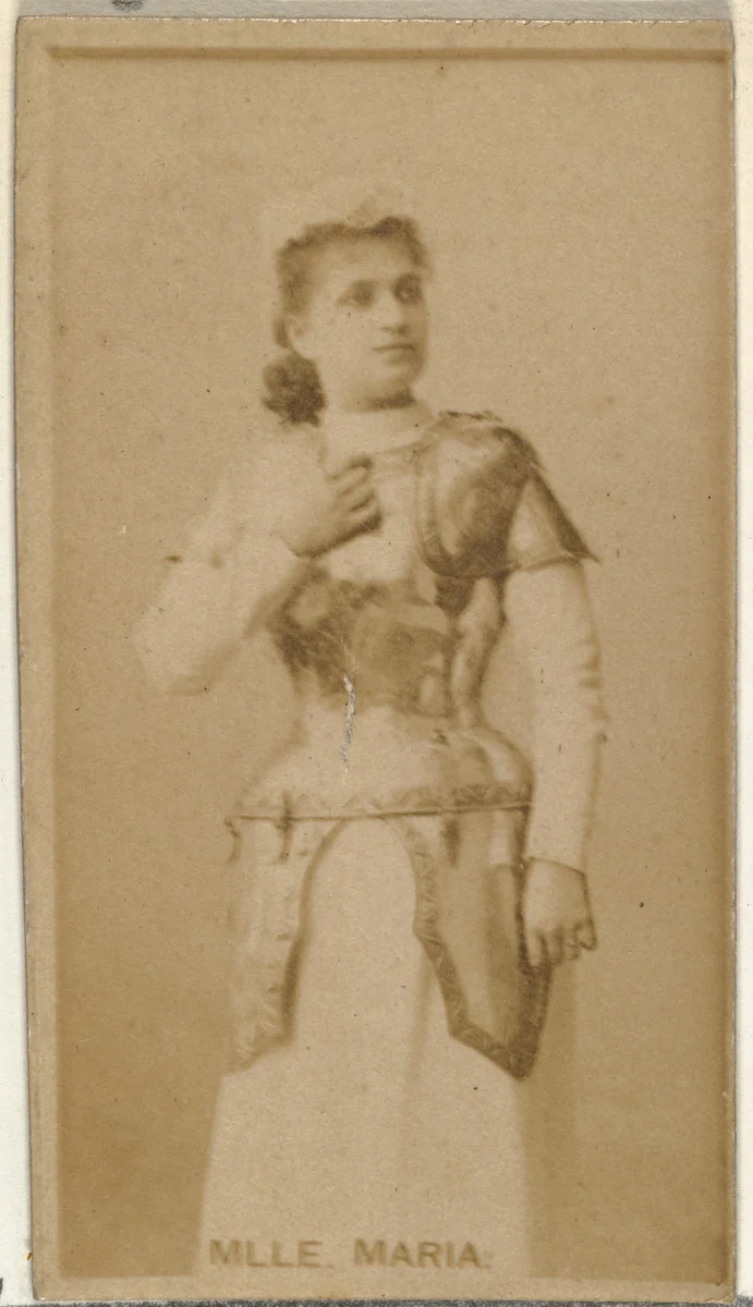 Mlle. Maria, from the Actors and Actresses series (N145-8) issued by Duke Sons & Co. to promote Duke Cigarettes by W. Duke, Sons & Co., photograph, 1890-1895