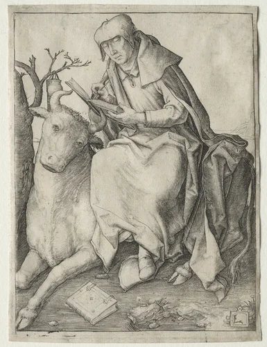 St. Luke by Lucas van Leyden, print, 1503-1513