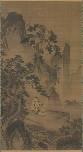 The Hermit Xu You Resting by a Stream by Dai Jin, painting, 1400-1462