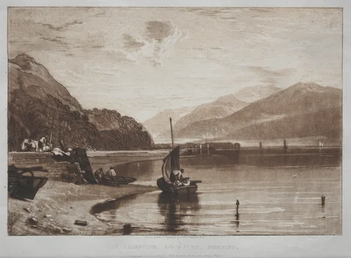 Liber Studiorum: Inverary Pier, Lock Fyne, Morning by Joseph Turner, print