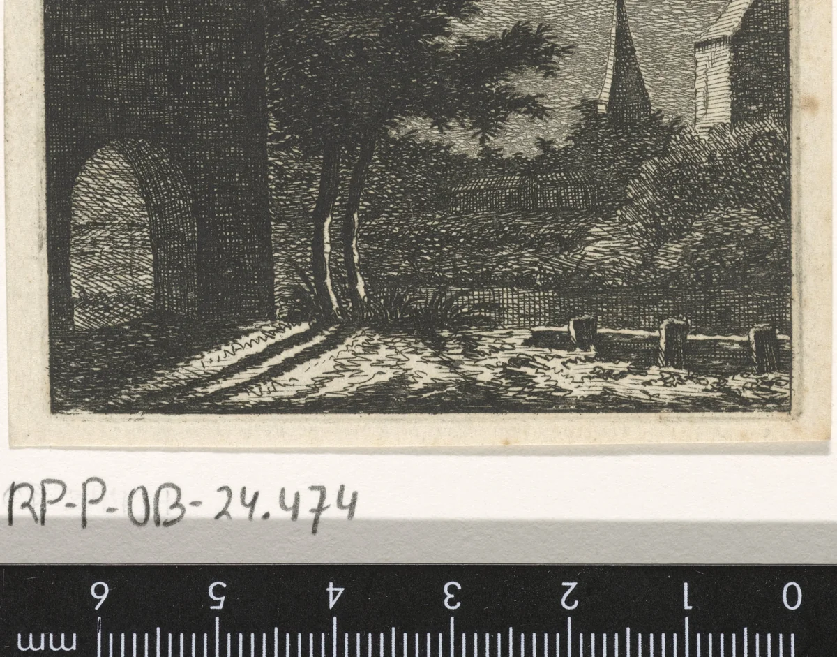 Dorpsgezicht bij nacht by Caspar Jacobsz Philips, print, 1766