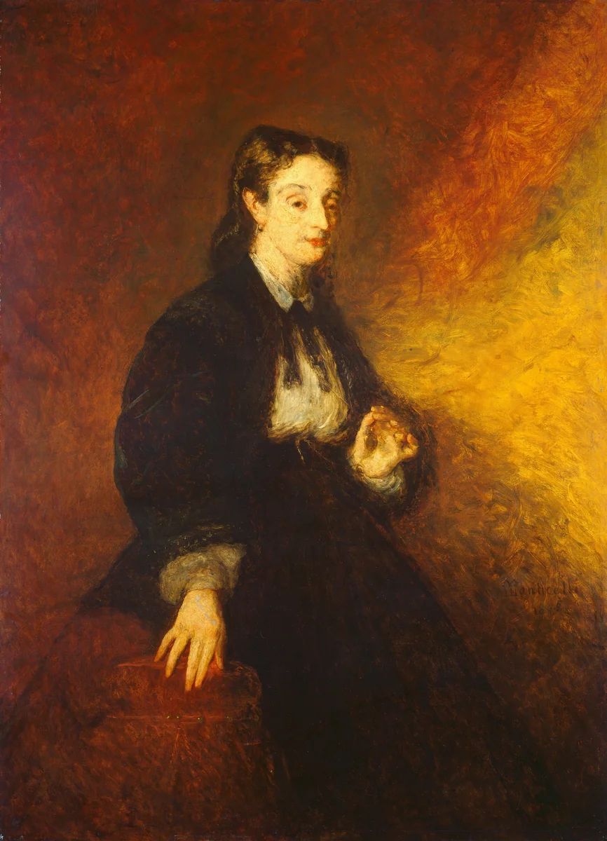 Madame Cahen by Adolphe Monticelli, painting, 1869