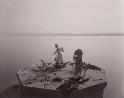 Religious Effigies, Benares, India by Linda Connor, photograph, 1979