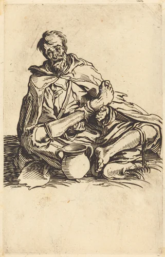 The Sick Man by Jacques Callot, print, 1622