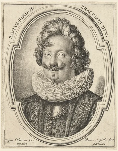 Paolo Giordano Orsini II by Ottavio Leoni, print, 1578-1630