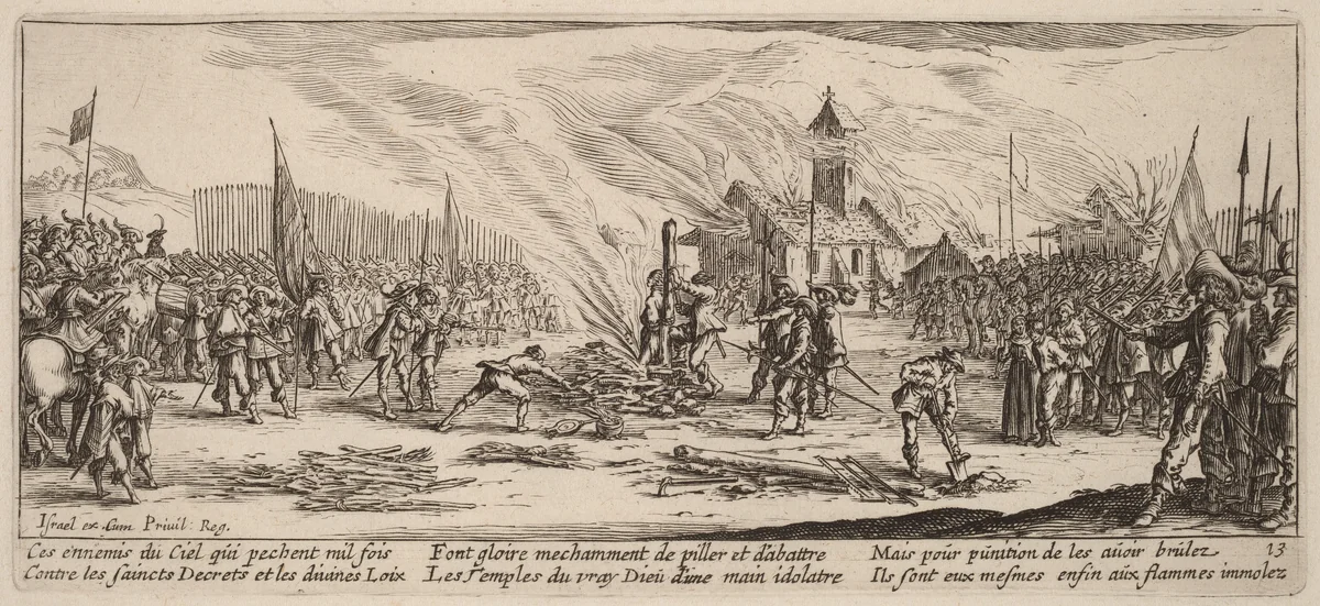The Stake by Gerrit van Schagen; Jacques Callot, print, 1637-1647