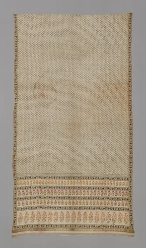 Fragment (From a Sari) by India, textile, 1701-1750